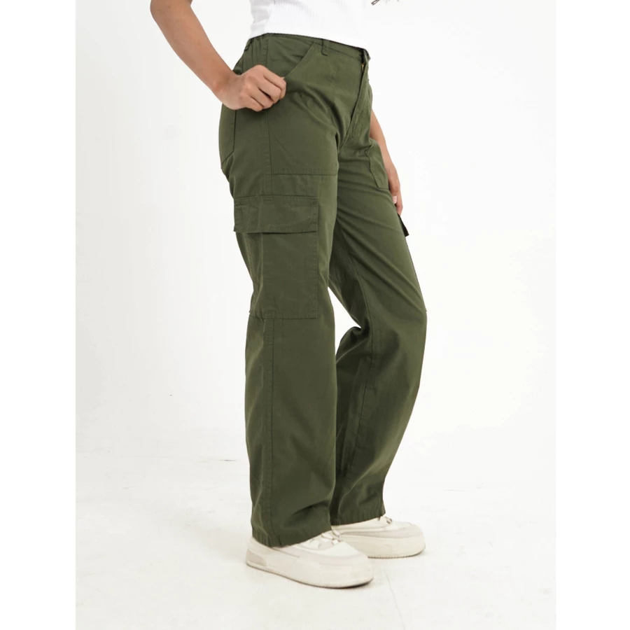 Celana Cargo Wanita Panjang Loose Fit 