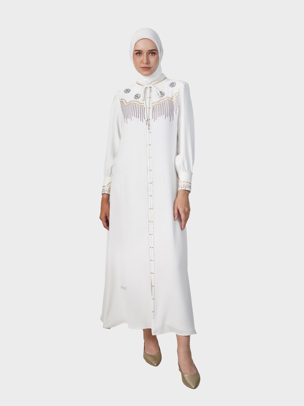 Jual HIKMAT A4585 - Gamis Abaya Celestria Shine | Shopee Indonesia