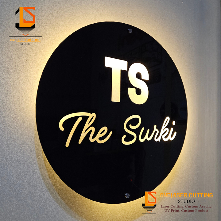 Jual Papan Logo Usaha LED Custom | Neon Sign Akrilik Dinding Menyala ...