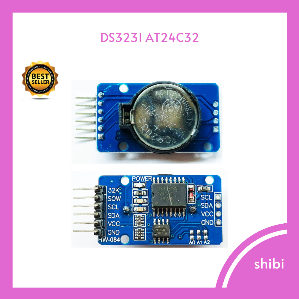 Jual RTC DS3231 DS3231SN AT24C32 Real Time Clock for Arduino I2C dengan ...