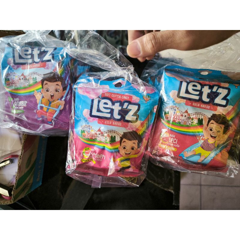 Jual Permen gula kapas Let'z 7g (isi 10 pcs) | Shopee Indonesia