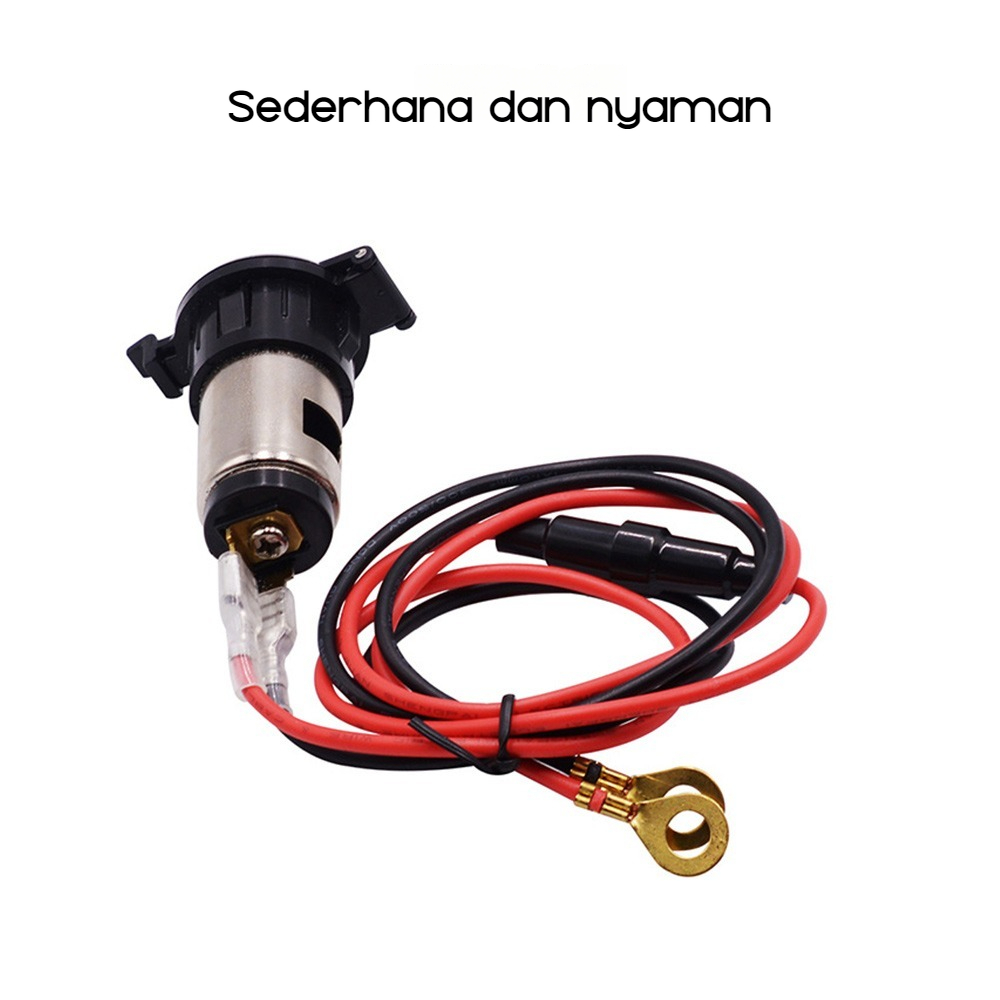 Jual Charger Mobil Cigarette Lighter Pengapian rokok 12-24V Socket ...