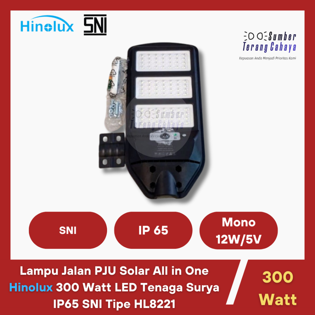 Jual Lampu Jalan Pju Solar All In One Hinolux Watt Led Tenaga Surya