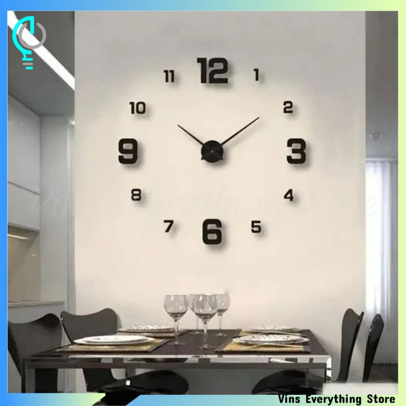 [VES] JAM DINDING TEMPEL DIY ANALOG 3D MODERN / JAM DINDING TEMBOK / JAM DINDING HOOK GIANT CLOCKS