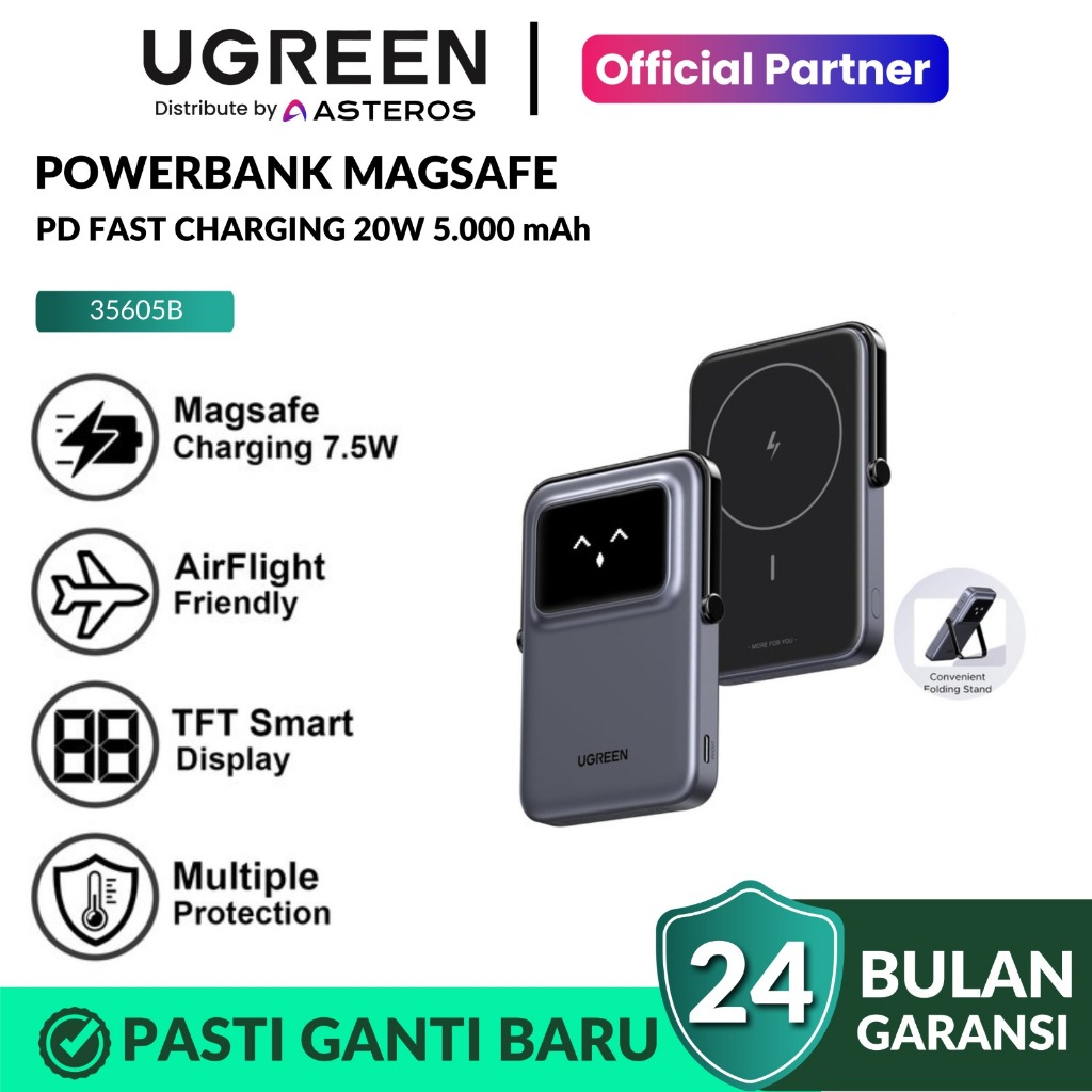 Jual Ugreen Uno Series Powerbank Wireless Magsafe Magnetic Smart