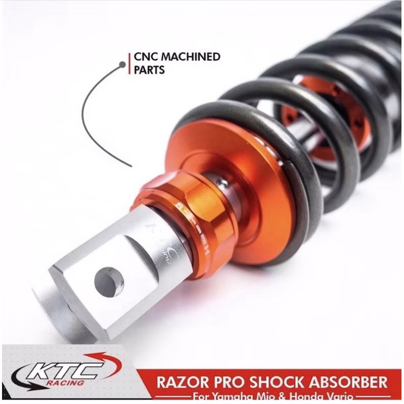 Jual Shock Matic Shockbreaker KTC Racing Razor/Razor pro Mio Lexi Beat ...