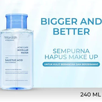 𝐑𝐀𝐃𝐘𝐒𝐀 Wardah Micellar Water Nature Daily Calm Soothe Micellar Water Acnederm Acne Care