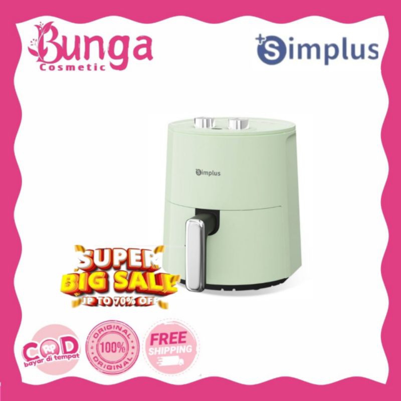 Jual Simplus Air Fryer 4L 650W Penggorengan Sehat Tanpa Minyak Low Watt ...