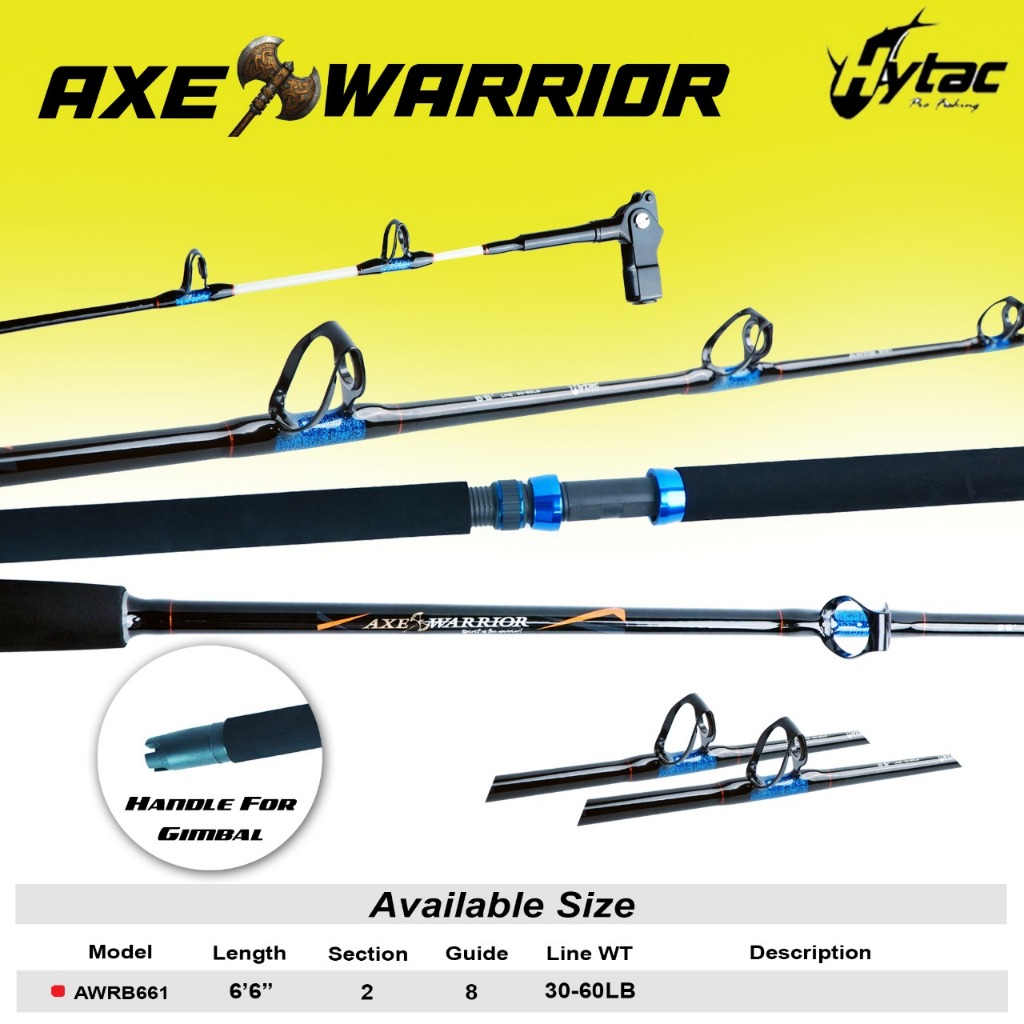 Jual Joran / Rod Trolling HYTAC Axe Warrior AWBRB661 30-60lb | Shopee ...