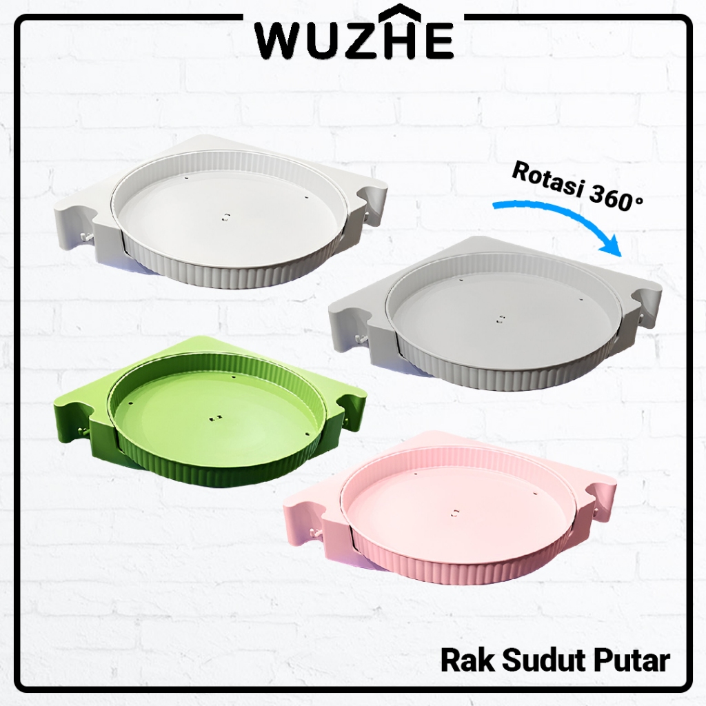Jual Rak Sudut Putar 360 Derajat Minimalis Serbaguna Rotating Shelf ...