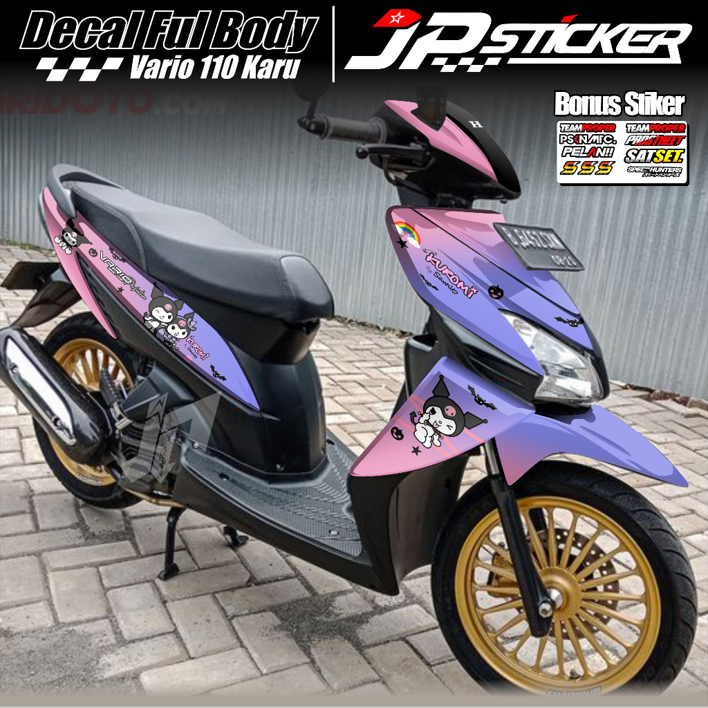 Jual Decal Stiker Vario 110 Karbu 2006-2011 Sticker Vario 110 CW Carbu ...
