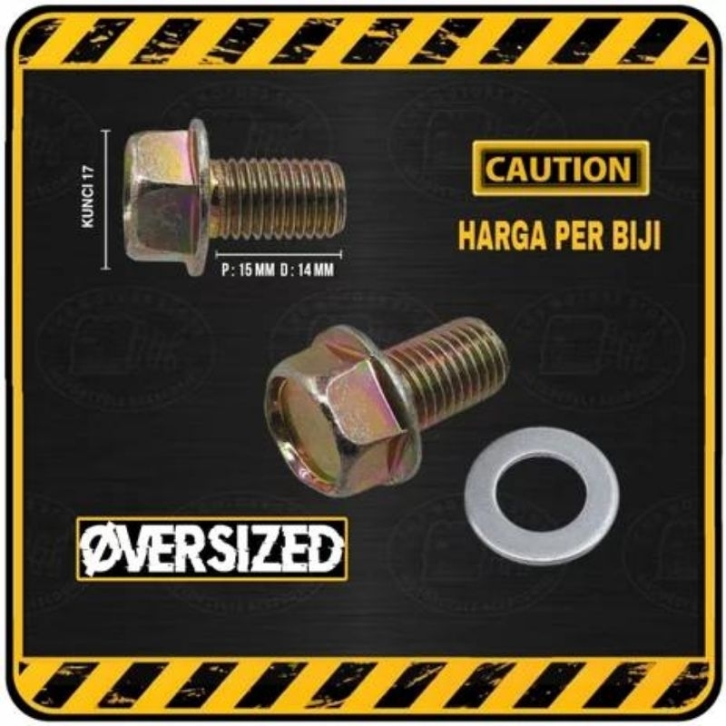 Jual baut cebol drat 14 +ring GH | Shopee Indonesia