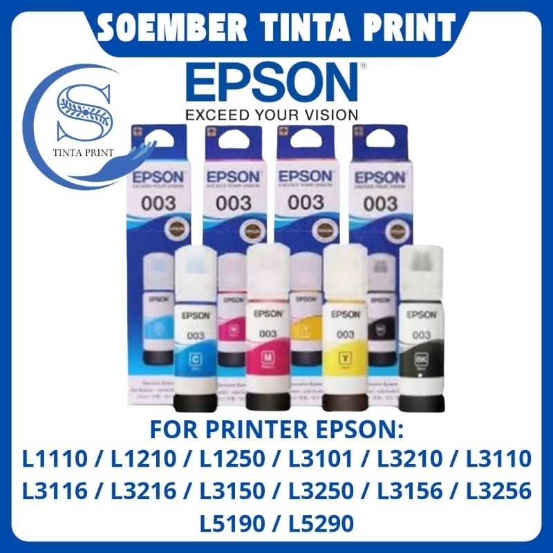 Jual Set Tinta Epson Original For Printer L L L L L L L L