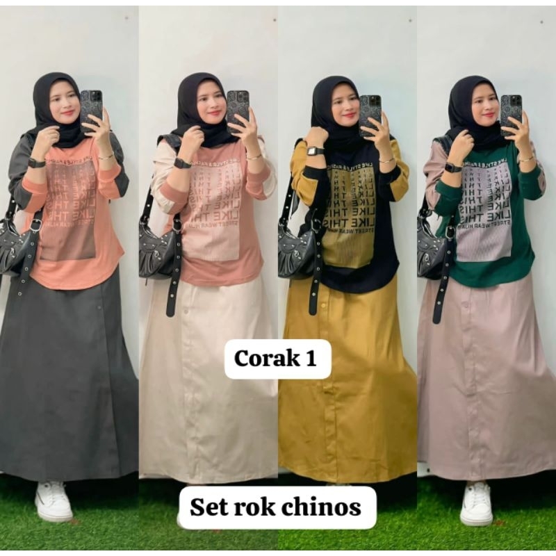 Jual KAMAFA ONESET ROK CHINOS KOMBINASI KATUN COMBET SABLON PRINTING ...