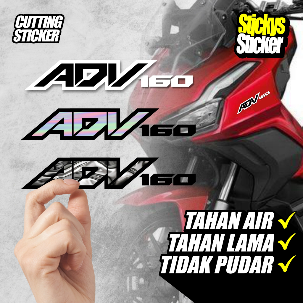Jual Sticker logo ADV 160 cutting sticker HONDA ADV 160 6 pilihan warna ...