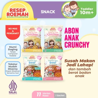 (NEW) Resep Roemah Abon Anak Crunchy / Abon Ayam Sapi Ikan / BB Booster Beef Chicken Fish Floss / Halal MPASI No MSG