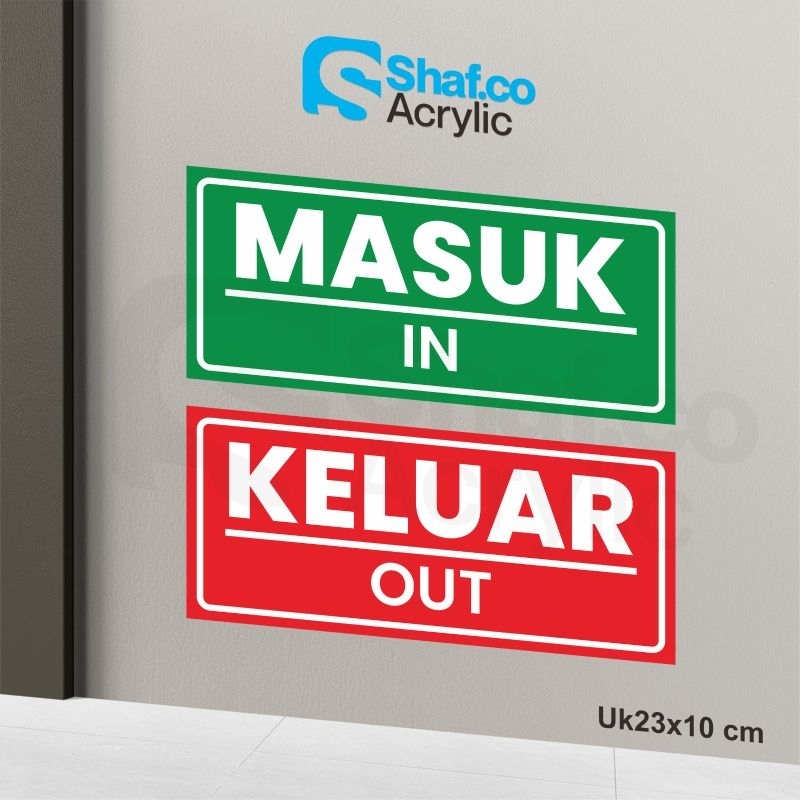 Jual STICKER MASUK // STIKER KELUAR // RAMBU-RAMBU // STIKER | Shopee ...