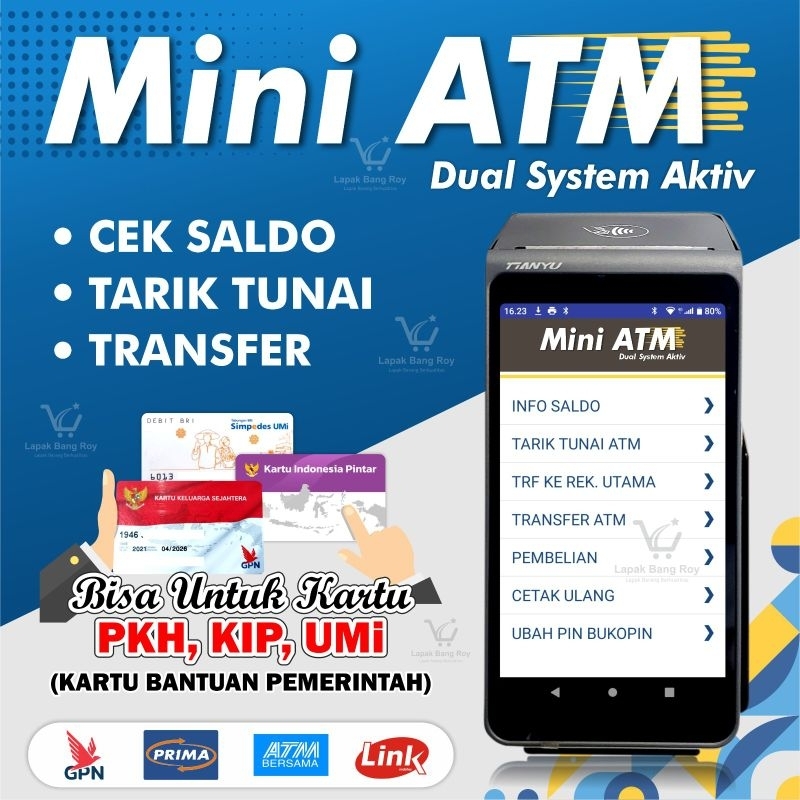 Jual Mesin EDC Android Mini ATM Dual System Aktiv Siap Digunakan ...