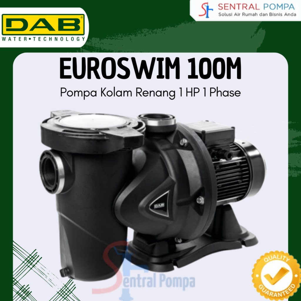 Jual Pompa Kolam Renang DAB EUROSWIM 100M 1 HP tipe 100 M | Sentral ...
