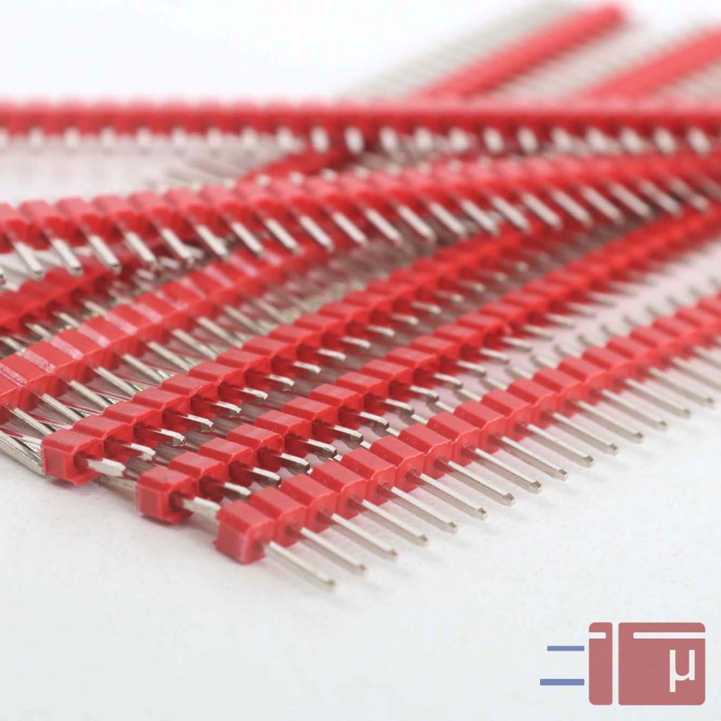 Jual Pin Header Male Strip Singgle Row 1X40 2.54mm Merah | Shopee Indonesia