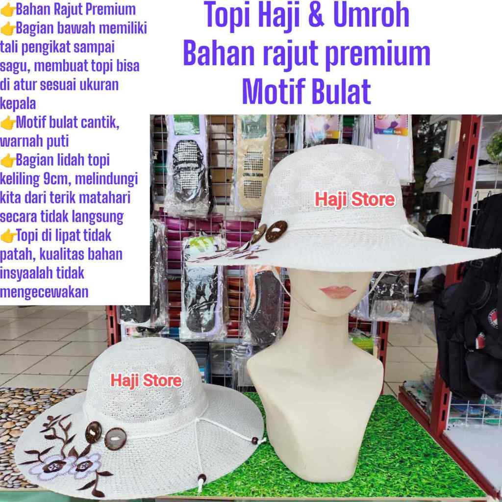 Jual topi haji dan umroh rajut original 100% | Shopee Indonesia