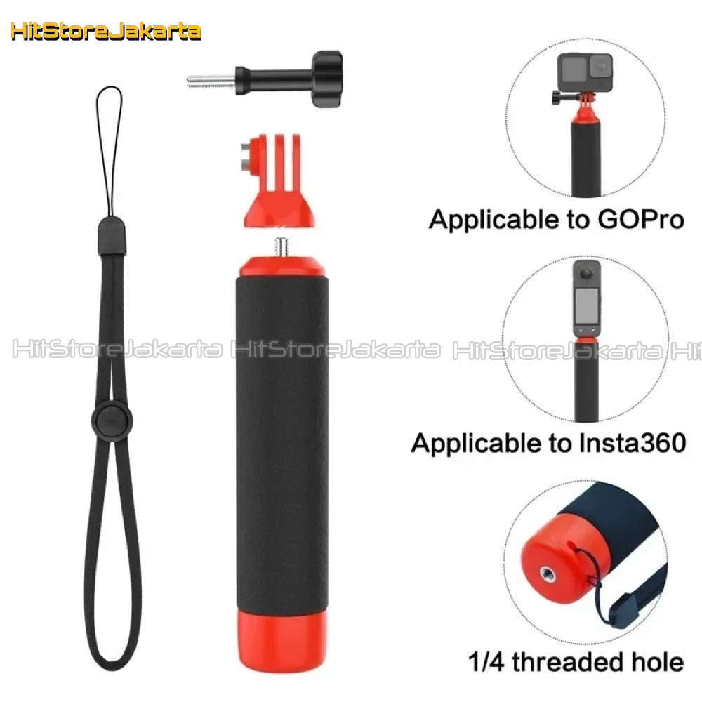 Jual Floating Selfie Stick For GoPro Insta360 Osmo Action Cam Floaty ...