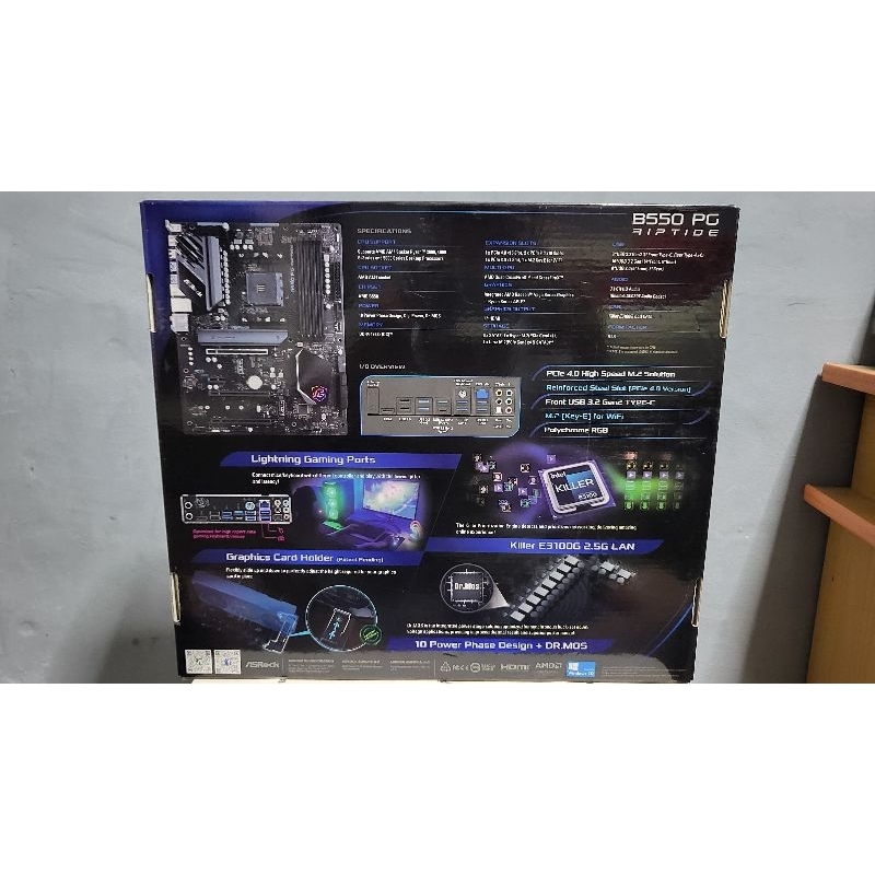 Jual Asrock B550M Phantom Gaming PG Riptide AM4 B550 DDR4 Motherboard ...