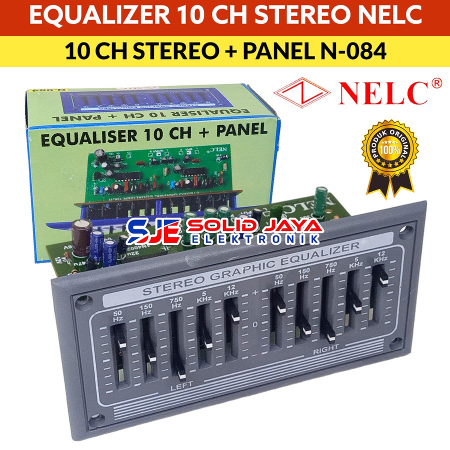 Jual EQUALIZER 10CH STEREO PLUS PANEL EQUALIZER 10 CHANNEL PLUS PANEL ...