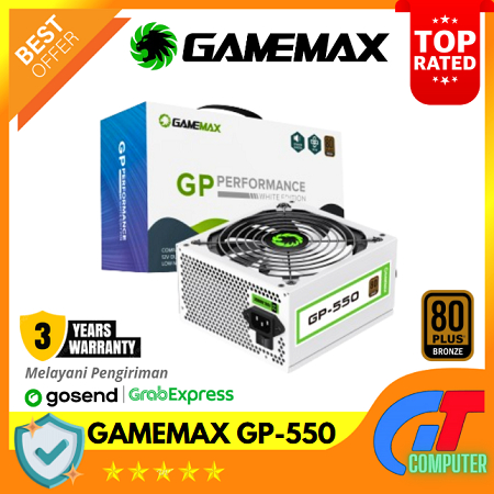 Jual GAMEMAX PSU 550W GP-550 80+ Bronze | Shopee Indonesia