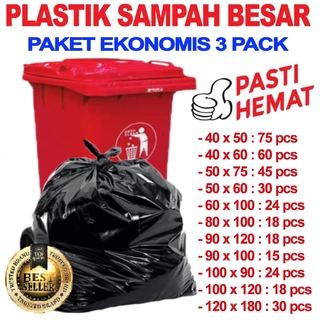 Kantong Plastik Sampah | Kantong Plastik Sampah Hitam | Plastik Sampah Hitam | Plastik Sampah 3 Pack