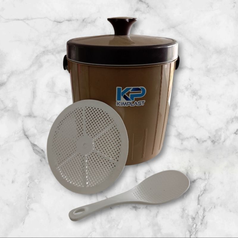 Jual Termos nasi/es rice bucket plus saringan dan entong kimplast ...