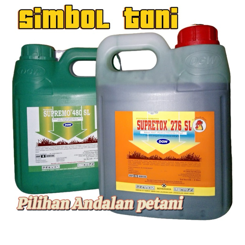 Jual RACUN RUMPUT SUPREMO SUPRETOX PILIHAN ANDALAN PETANI KEMASAN 4LTR ...