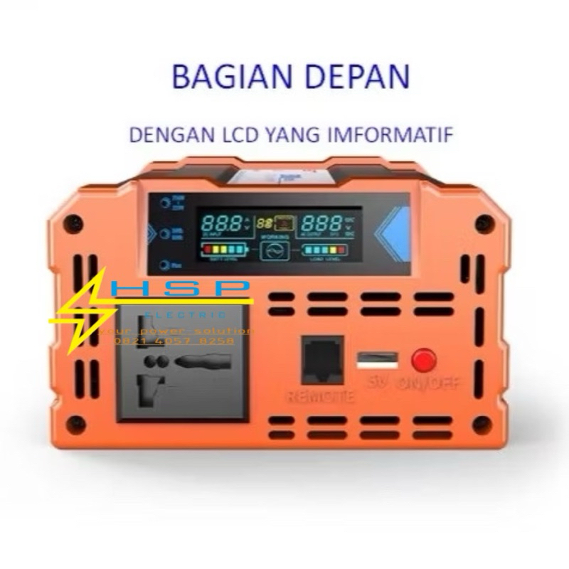 Jual INVERTER DC 48V-72V AUTO 2000W PURE SINE WAVE, V2L MOTOR/SEPEDA ...