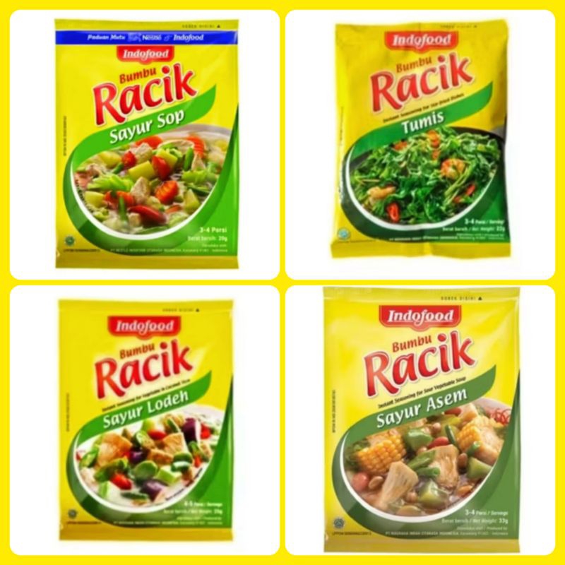 Jual Bumbu Racik Instan Sayur Lodeh, Sayur Sop, Sayur Asem