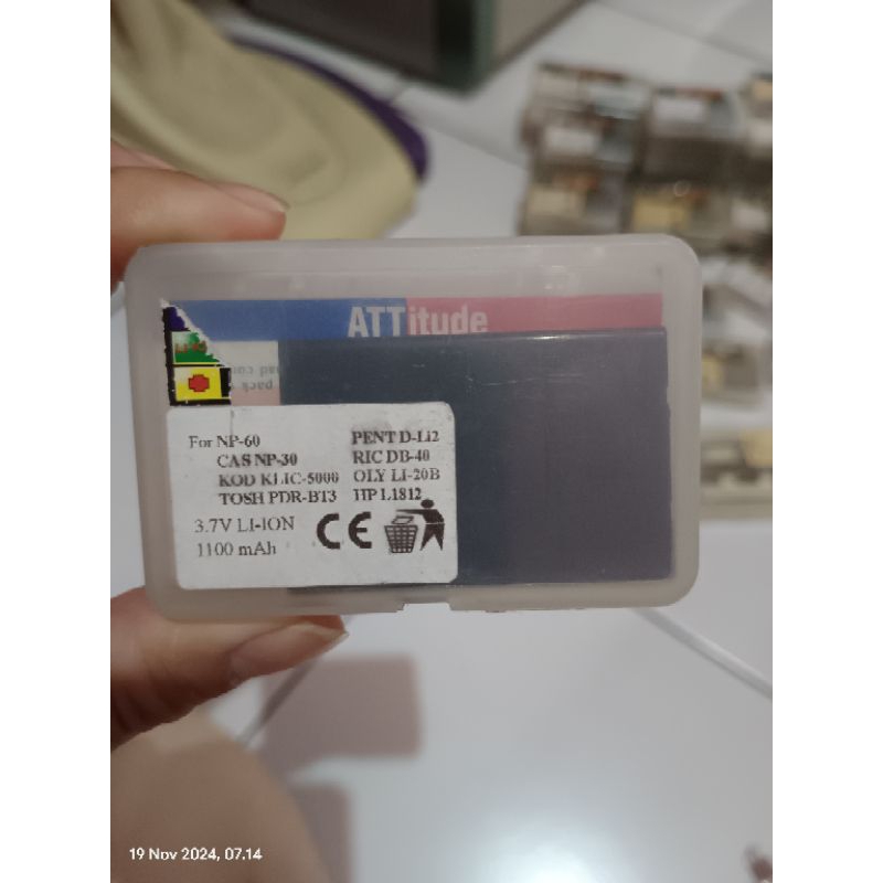 Batteria Per HP Photosmart R507 - Accumulatore Li-Ion 1000mAh, Sostituisce NP-60, NP-30, HP L1812A, Kodak Klic-5000