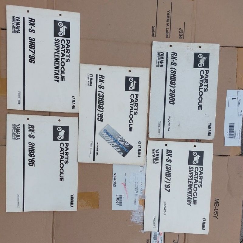 Jual Buku Parts Katalog Catalog Yamaha RXS 1995 1996 1997 1998 2000 ...