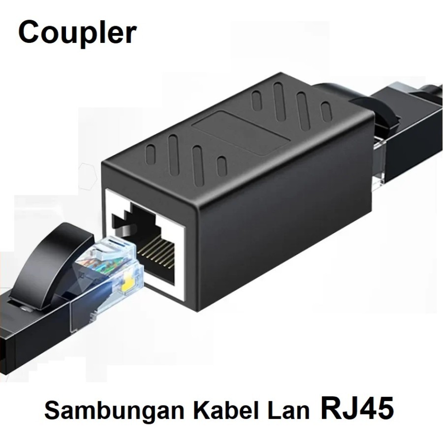 Jual BAREL RJ45 COUPLER PREMIUM - sambungan kabel lan RJ 45 Metal Barel ...