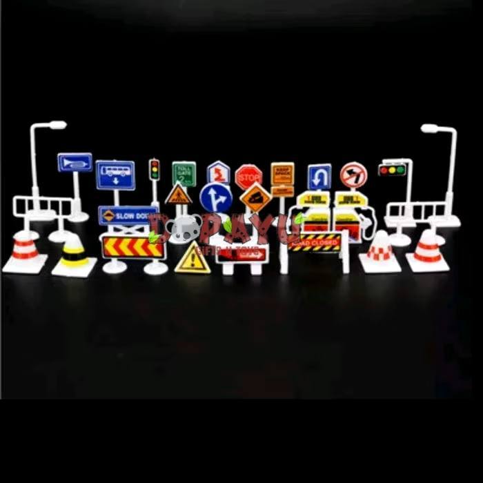 Jual Mainan Rambu Lalu Lintas Rambu-rambu Traffic Sign Plastik | Shopee ...