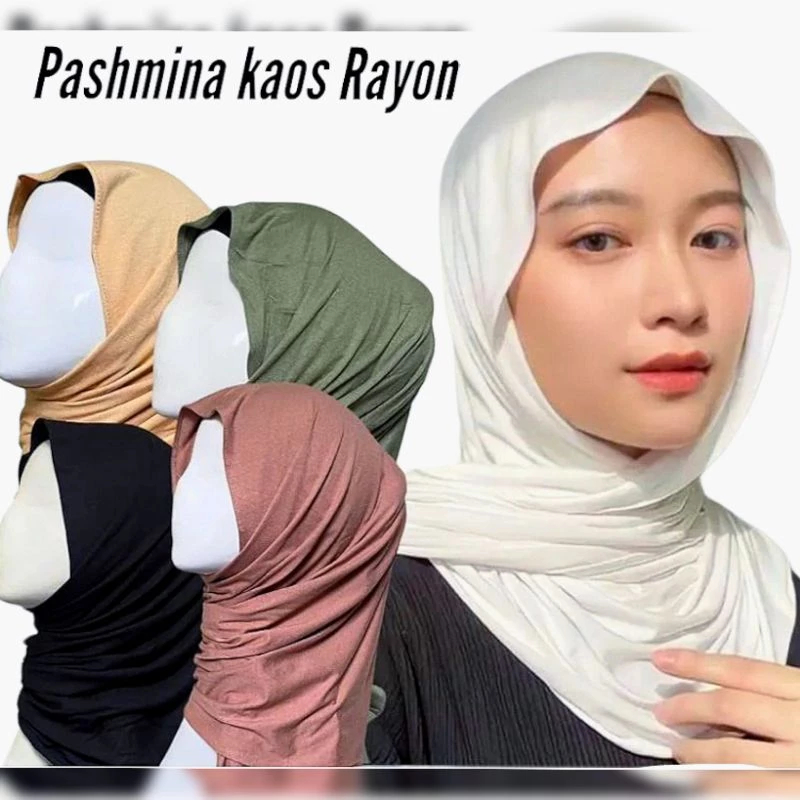 Jual Pashmina Kaos Jersey Hijab Jilbab Pasmina Premium / PASHMINA KAOS ...