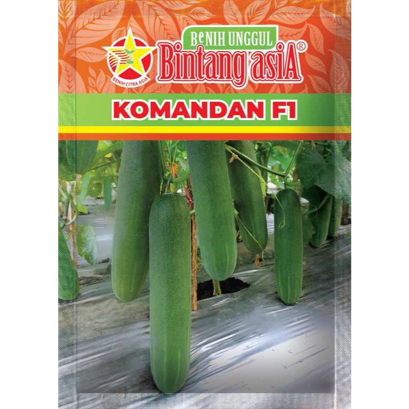 Jual Benih Mentimun Timun KOMANDAN F1 20 Gram Cap Bintang Asia - Tahan ...