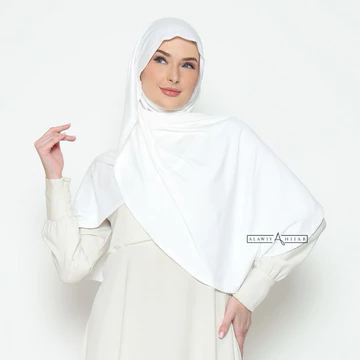 Alawiyahijab Mara Instant TENCEL™ Pashmina Oval Antibacterial (Pashmina Curve Semi Instant