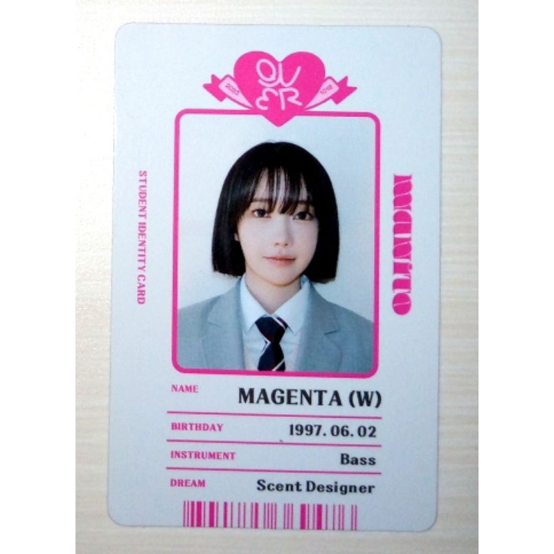 Jual Official Photocard QWER Album Manito Chodan Magenta Siyeon