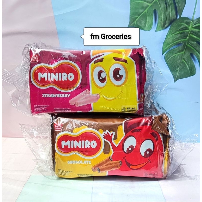 Jual Miniro wafer roll isi 10 pcs | Tays Baker Snack halal | Shopee ...
