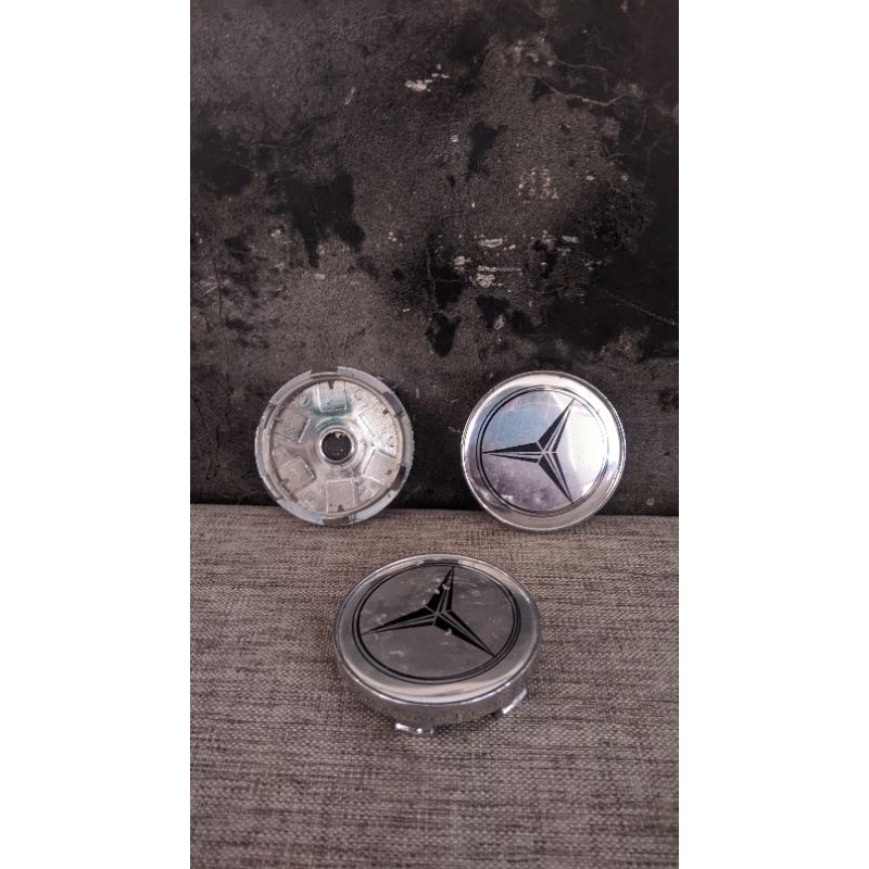 Jual MERCEDES BENZ WHEEL CENTER CAP ATAU DOP RODA VELG BINTANG SILVER ...