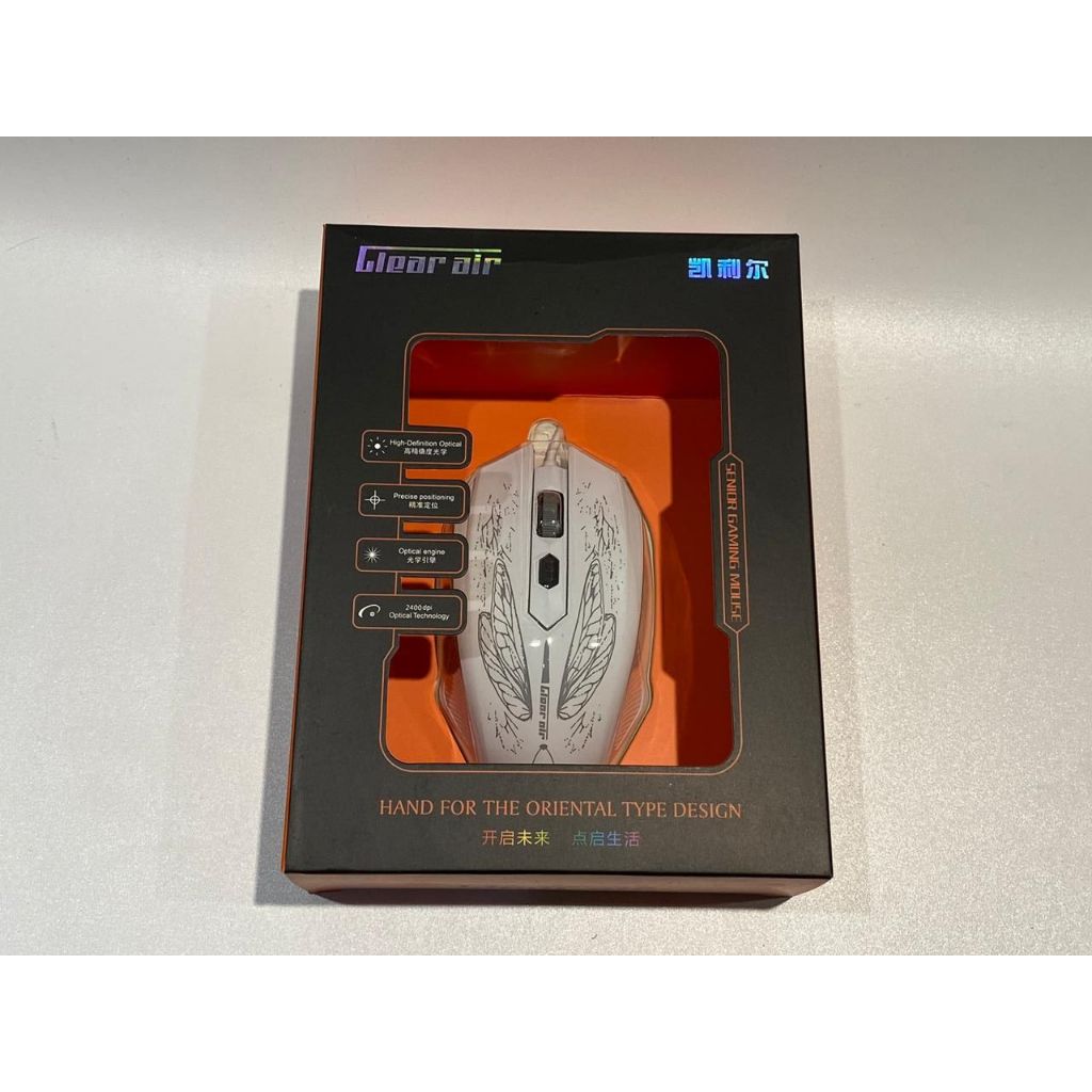 Jual GAMING RGB MOUSE GLEAR AIR / DJONE DJ1633 - 2400DPI / USB MOUSE ...