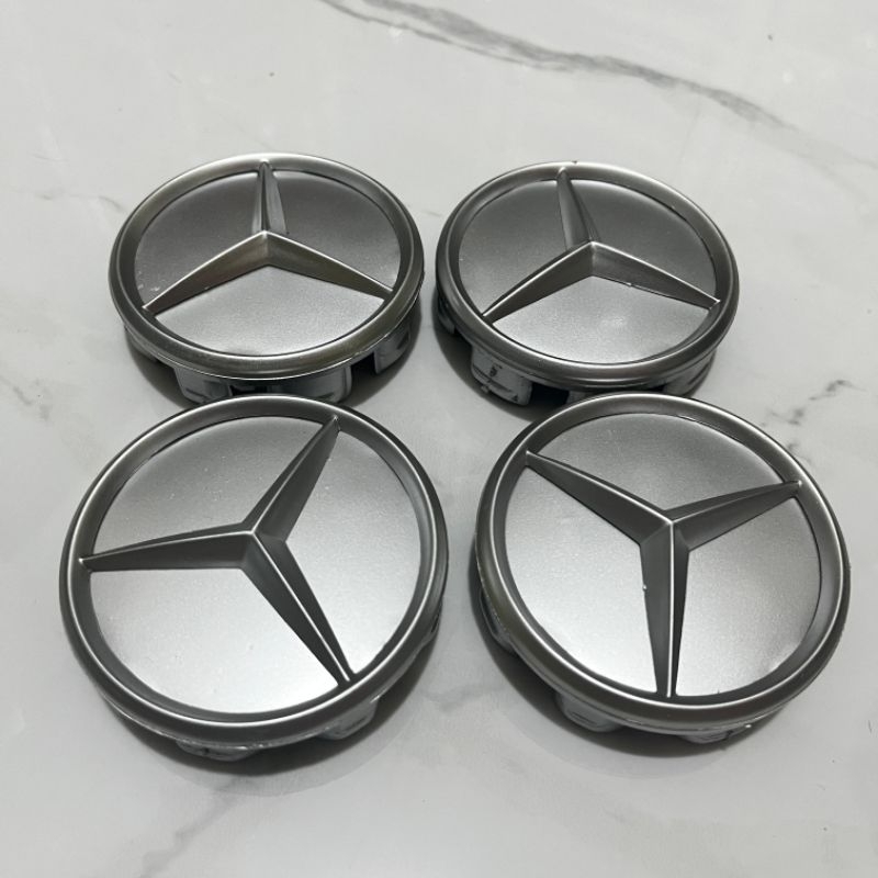 Jual dop roda tutup velg mercy Mercedes Benz ukuran 7.5cm | Shopee ...