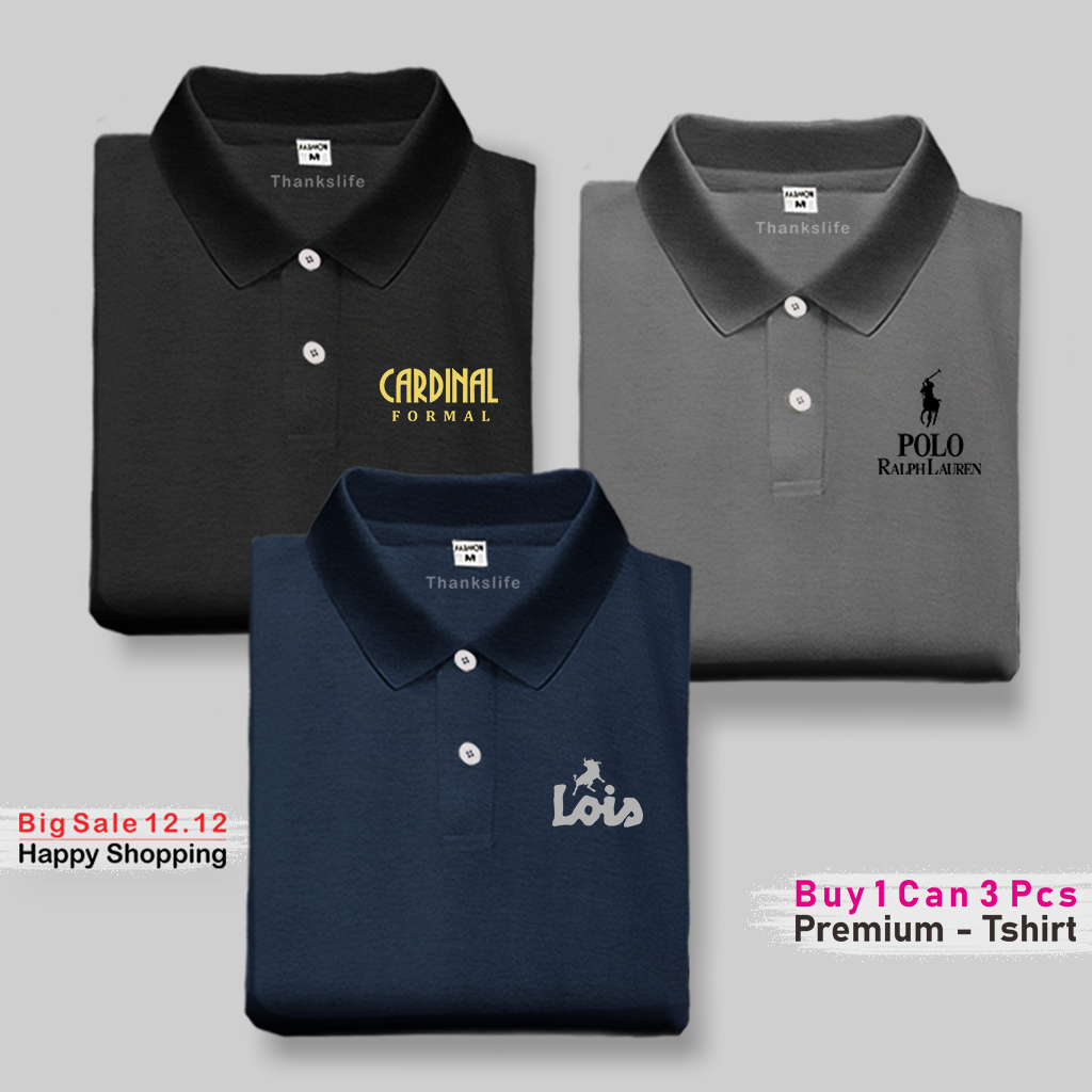 Beli 1 Dapat 3 Pcs Kaos Kerah Polo | Kardinal Loiz Distro Lengan Pendek - foto 2
