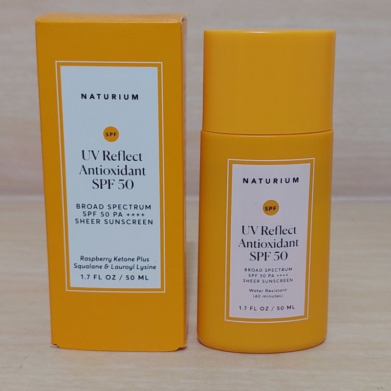Jual NATURIUM UV REFLECT ANTIOXIDANT SPF 50 SHEER SUNSCREEN 50ml ...