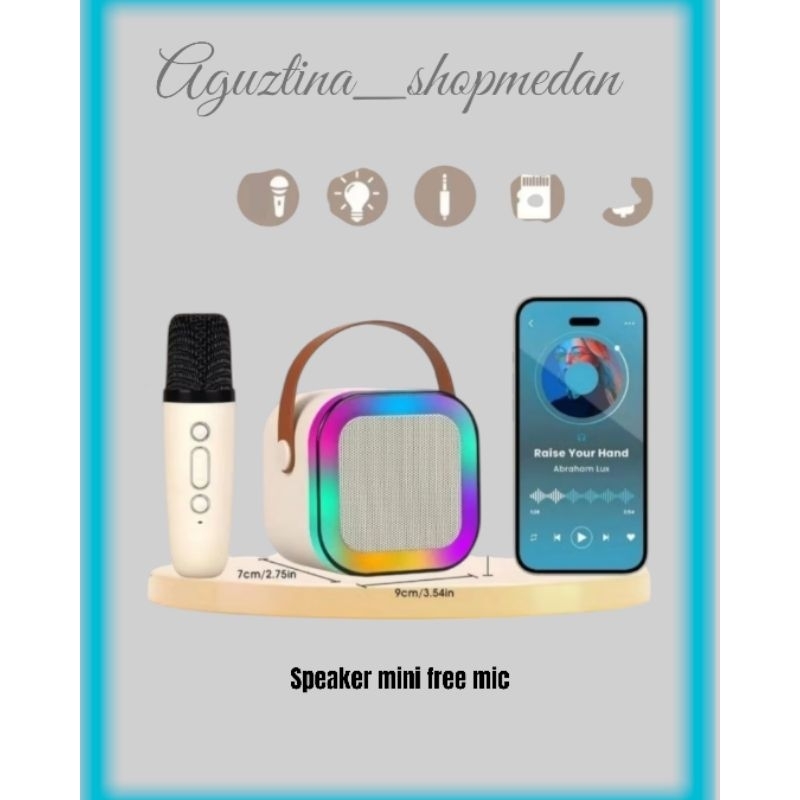 Jual READY MEDAN-SPEAKER K12 BLUETOOTH PORTABLE/SPEAKER KARAOKE MINI