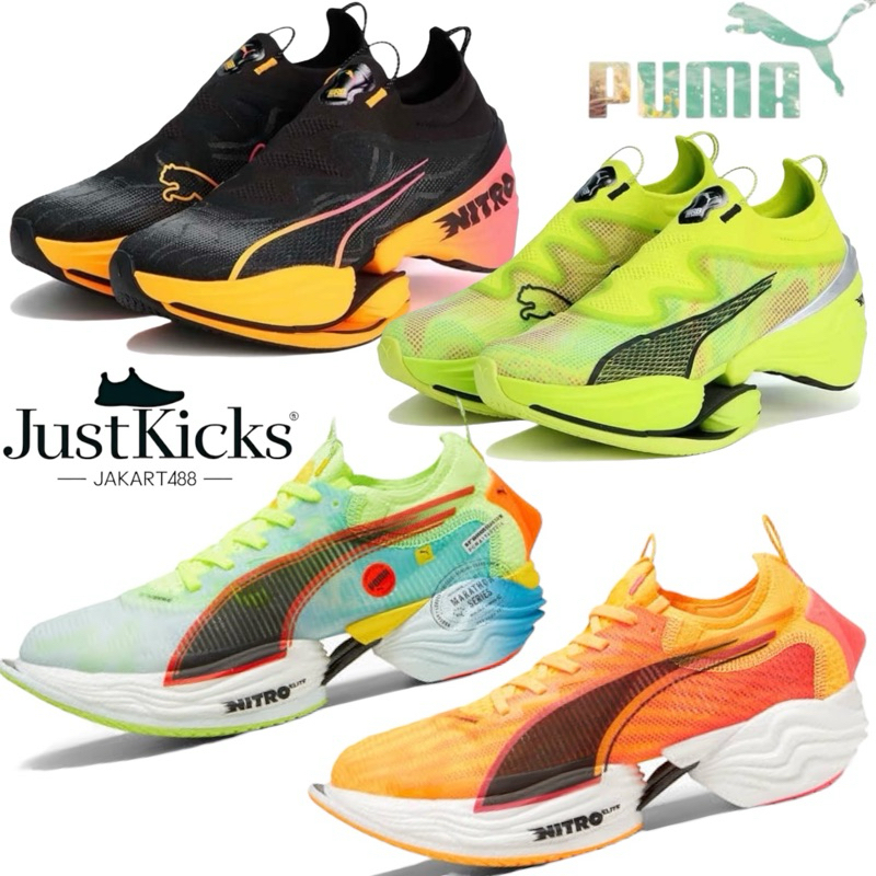 Jual Sepatu Running Olahraga Puma Fast RB Nitro Elite White Yellow ...